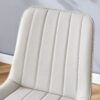 Ergonomic Dining Chair (Set of 4) With Extended Seat Cushion, Metal Legs - Black / Gray - Image 15