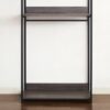 Monica - Farmhouse Industrial Wood Walk In Closet With 1 Shelf Frame - Gray - Image 5