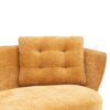 Polyester Fiber Loveseat Sofa Upholstered Couch With Golden Metal Legs Club 2 Seat Sofa For Living Reading Room Bedroom Apartment Small Space Dorm - Yellow - Image 10