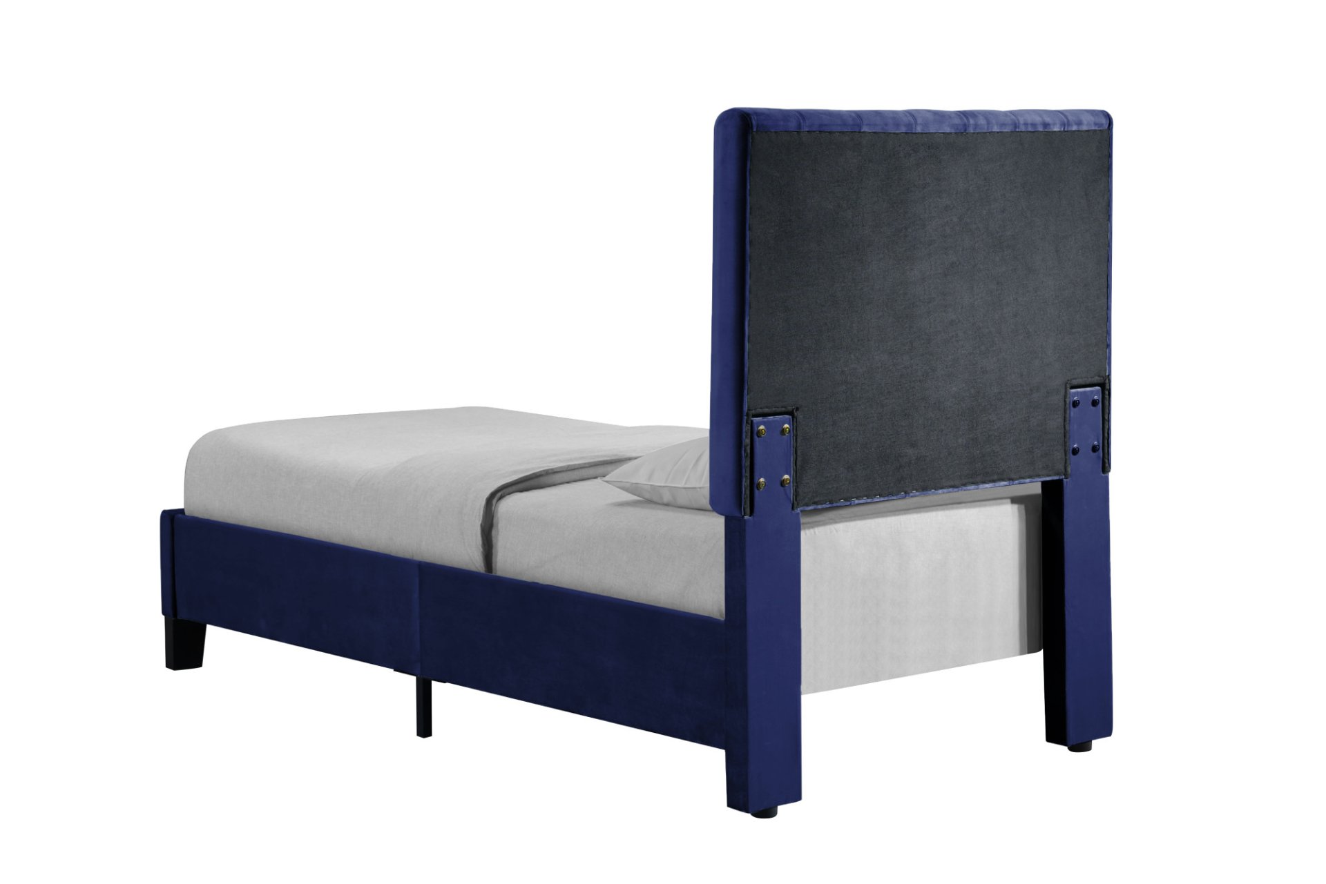 Luma - Twin Upholstered Bed - Blue - Image 4
