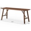 Molly - Bench - Walnut Brown - Image 3