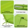 2 Piece Outdoor Chaise Lounge Chair Cushion Set With Pillow, Replacement Patio Seat Cushions - Apple Green - Image 4
