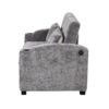Pull Out Sofa Bed Modern Chenille Convertible Loveseat Sofa With Adjsutable Backrest, 2 Pillows, Cup Holders, USB Ports For Living Room, Apartment - Gray - Image 21