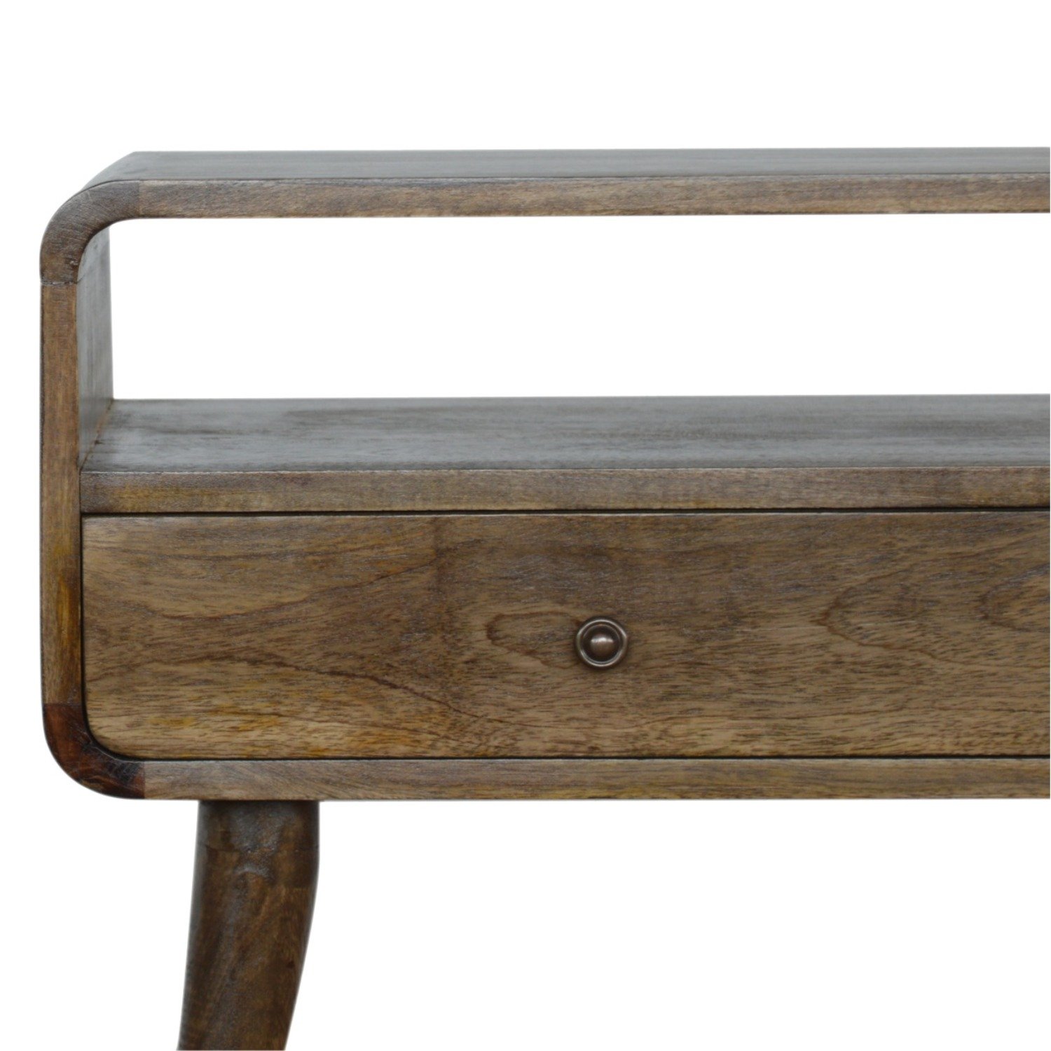 Curved Console Table - Brown - Image 6