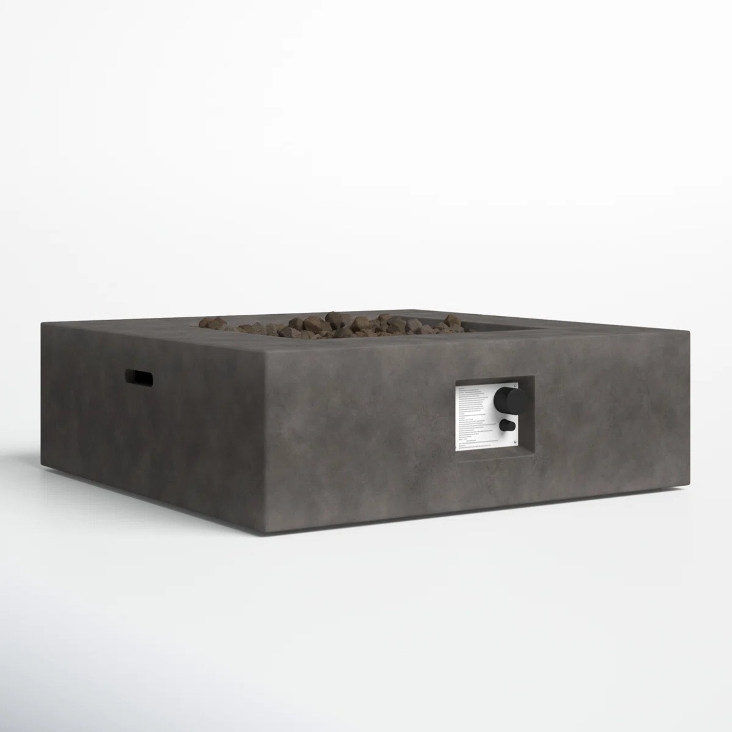Outdoor Handcrafted Fire Pit Table - Charcoal - Image 4