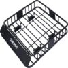 Rooftop Cargo Carrier Basket Motoring Roof Rack, Top Mount Roof Rack Steel - Black - Image 8