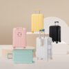20" / 24" / 28" 3 Pieces / Set Spinner Wheel Luggage, Carry On Suitcase, With Cup Holder & USB Port & Phone Holder - Yellow - Image 10