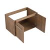 30" Soft Close Doors Bathroom Vanity With Resin Sink And Metal Handles - Imitative Oak - Image 14
