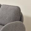 Loveseat Sofa Small Couch For Living Room, Sherpa Fabric Upholstered Loveseat Sofa Couch, Small Loveseat Sofa For Apartment, Bedroom - Gray - Image 7