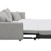 Oren - Chenille Sleeper Sectional Sofa With Storage 2 Toss Pillows - Gray - Image 5