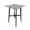 Modern Bar Height Dining Table, Rubberwood Legs And Laminate Table Top - Gray / Black - Image 6
