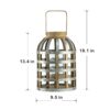 Decorative Lantern With Handle, Wooden Lantern For Indoor Outdoor, Home Garden Wedding - Silver - Image 9