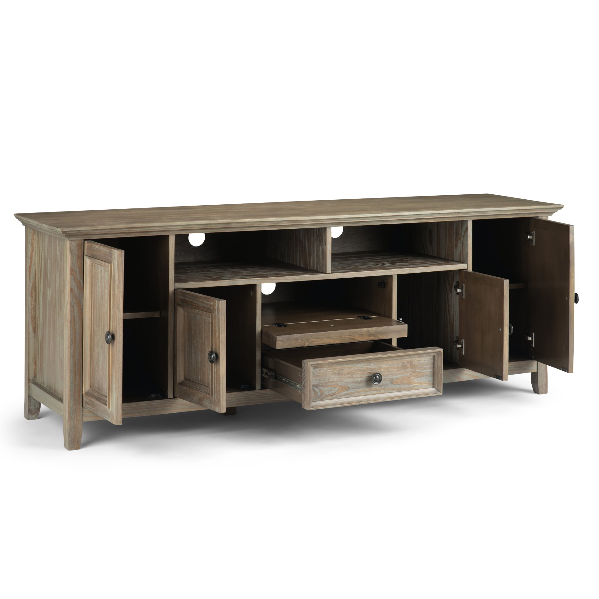 Amherst - Wide TV Media Stand - Distressed Gray - Image 8