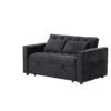 Multi Functional Sofa Bed With Cup Holder And USB Port For Living Room Or Apartments - Black - Image 9