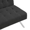 Modern Sofa Bed With Wood Frame And Stainless Leg - Black - Image 13
