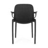 Roxanne - Outdoor Stacking Dining Armchair (Set of 2) - Black - Image 10