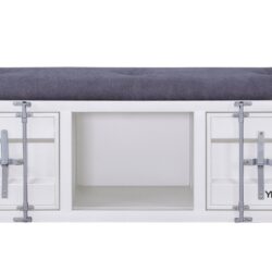 Cargo - Bench With Storage - Gray / White