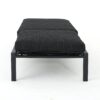 Modern Aluminum Chaise Lounge With Water Resistant Fabric Cushions - Dark Gray - Image 12