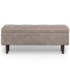 Shay - Mid Century Rectangular Storage Ottoman - Gray - Image 7