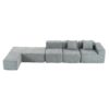 Sectional Sofa Full-Compressed Sofa Couch Free-Combined Sofa For Living Room - Gray - Image 23