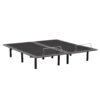 Split King Size Adjustable Bed Base With Wired Remote, Metal Frame - Black - Image 4
