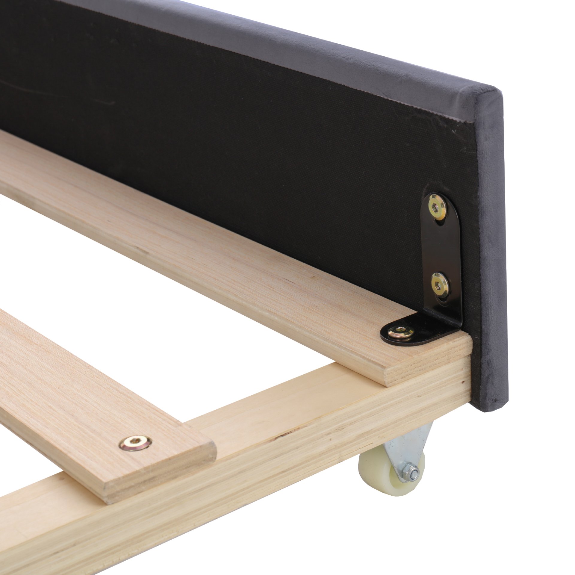 Twin Upholstered Bed With Storage And Twin Trundle, USB Charging Ports - Gray - Image 15