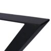 X Table Legs 28X 24", Wide Metal Table Legs, Heavy Duty Steel Desk Legs Table Leg Dining Table Legs Coffee Desk Leg (Set of 2) - Black - Image 7