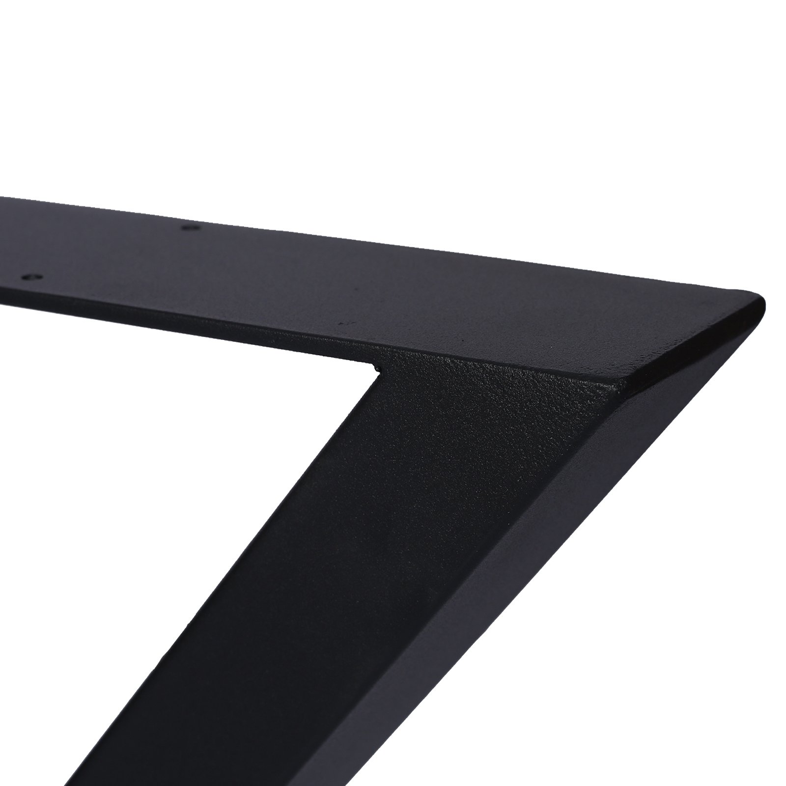 X Table Legs 28X 24", Wide Metal Table Legs, Heavy Duty Steel Desk Legs Table Leg Dining Table Legs Coffee Desk Leg (Set of 2) - Black - Image 7