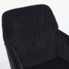 Adjustable Ergonomic Office Chair, Swivel Backrest Seat - Black - Image 7