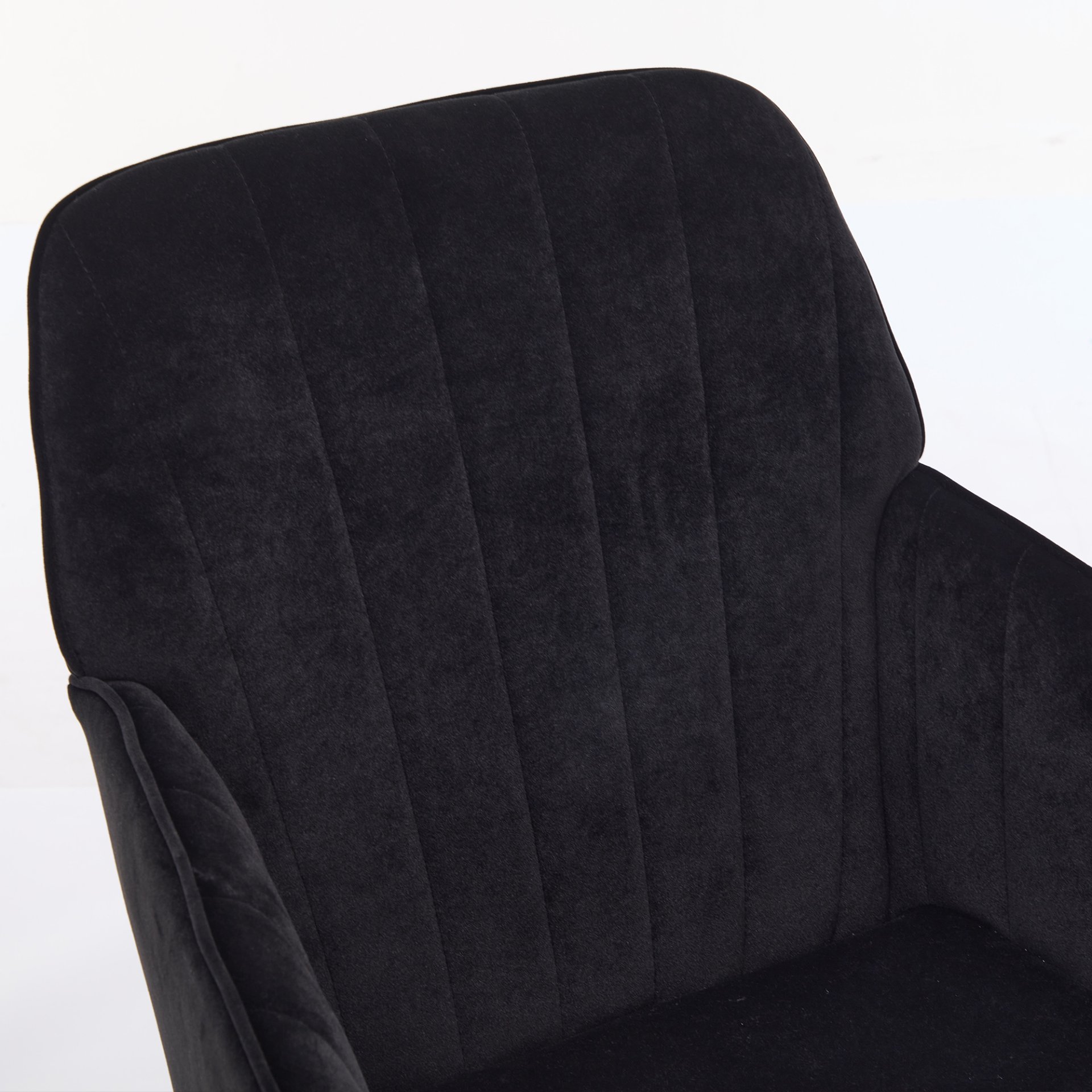 Adjustable Ergonomic Office Chair, Swivel Backrest Seat - Black - Image 7