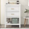 Bathroom Vanity With Top Sink, Modern Bathroom Storage Cabinet With 2 Drawers, Single Sink Bathroom Vanity - White - Image 22