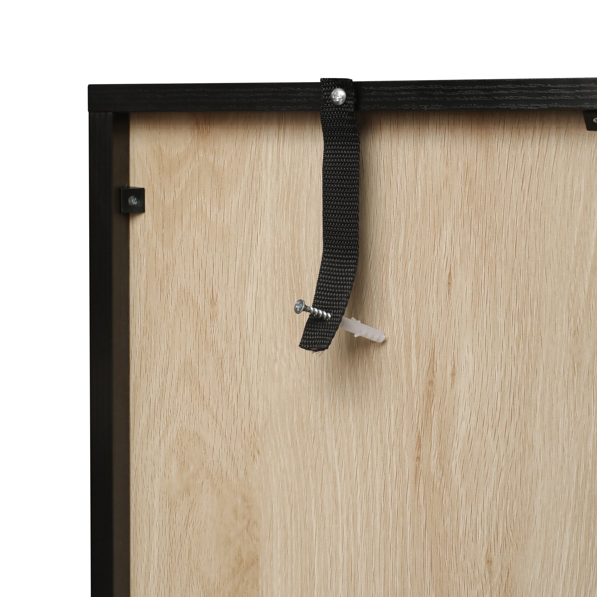 Storage Cabinet With Door For Living Room, Dining Room - Black - Image 13