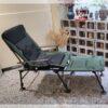 Camping Lounge Chair With Detachable Footrest, Portable Folding Reclining Camping Chair With Adjustable Backrest For Indoor And Outdoor Camping Beach Hiking Fishing - Green / Black - Image 6