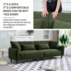 Teddy Velvet Sofa For Living Rooms, Bedrooms & Offices - Green - Image 8