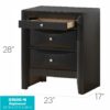 Marilla - Nightstand - Black - Image 3