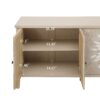 Sideboard Buffet Cabinet, Storage Cabinet With Storage, Modern Storage Cabinet With 4 Doors & Adjustable Shelves For Living Room, Dining Room, Kitchen And Entryway - Image 6