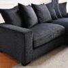Luxe - Oversized 2 Piece Right Facing Sectional Couches For Living Room, L Shaped Sofa With Chaise - Black - Image 2