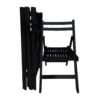 Folding Special Event Chairs, Foldable Style (Set of 4) - Black - Image 8
