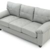 Sophisticated Sofa With Padded Arms - Gray - Image 3