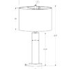 Lighting, Table Lamp, Nickel Metal, Contemporary - Silver - Image 3