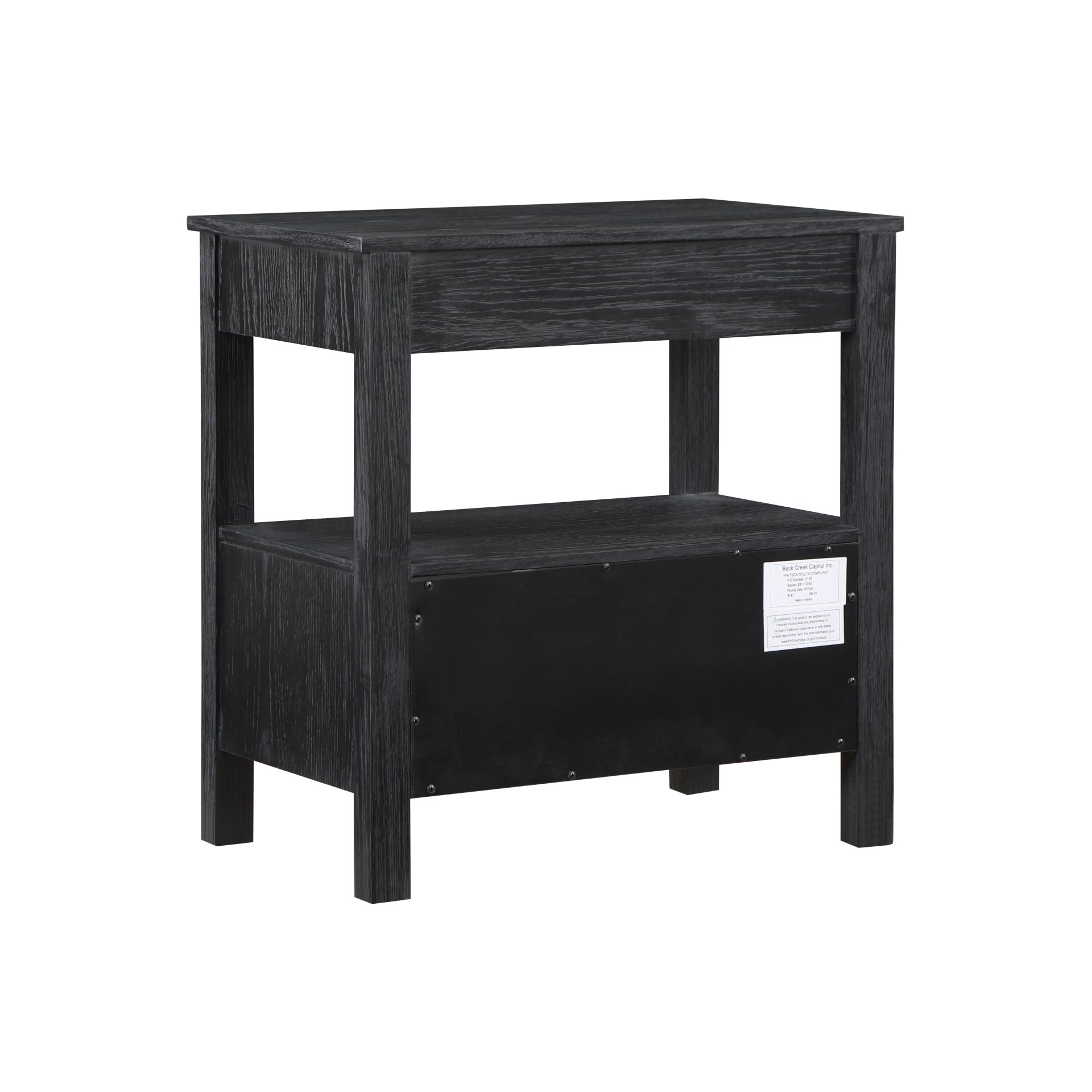 Danielle - 2 Drawer Nightstand With Knobs - Black - Image 6