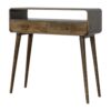 Curved Console Table - Brown - Image 5