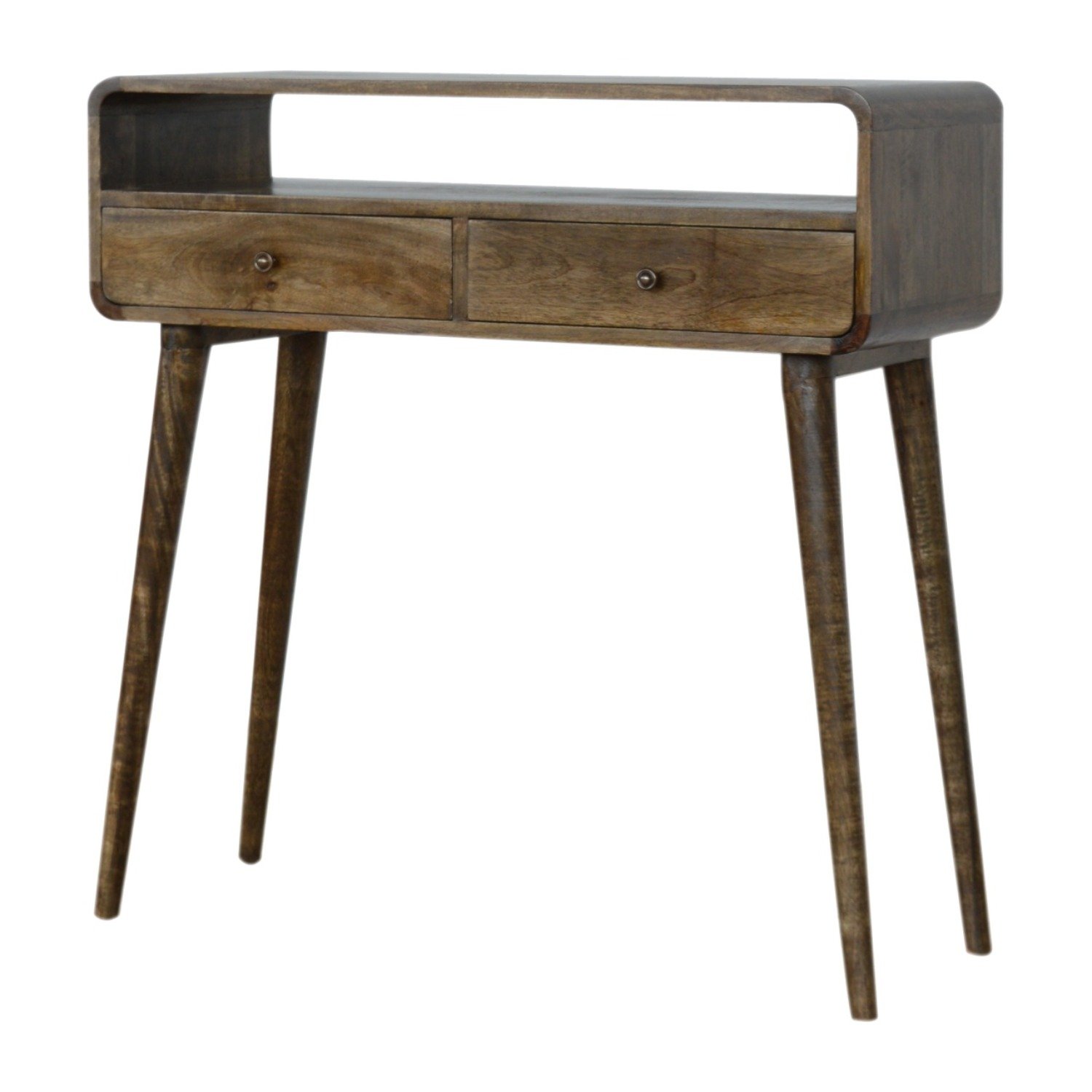 Curved Console Table - Brown - Image 5