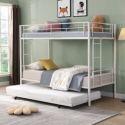 Bunk Bed With Trundle - White
