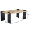 Coffee Table, Suitable For Modern Minimalist Living Rooms - Natural Wood - Image 3