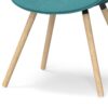 Malden - Bentwood Dining Chair - Turquoise Blue / Light Brown - Image 6