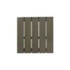 Outdoor Bar Stool With Slat Design And Metal Frame (Set of 2) - Gray / Black - Image 9