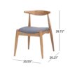 Candescent - Dining Chair With Curved Back And Wood Frame (Set of 2) - Gray - Image 3