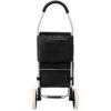 Foldable Shopping Trolley With Wheels And Removable Waterproof Bag - Black - Image 7