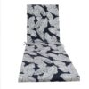 2 Piece Indoor / Outdoor Chaise Lounge Chair Cushion Set With Ties, Patio Seat Cushions For Lawn, Pool & Beach - Blue Leaf - Image 4